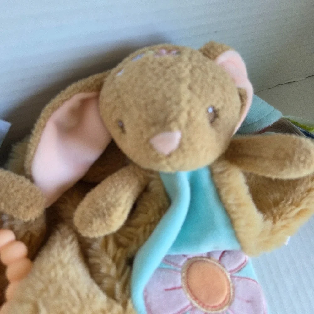 Mary Meyer Taggies Lot of‎ 2 Bunny Rabbit Lovey Teether Security Baby Toys Plush